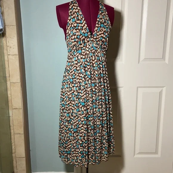 Like new DVF silk halter dress - Picture 2 of 9